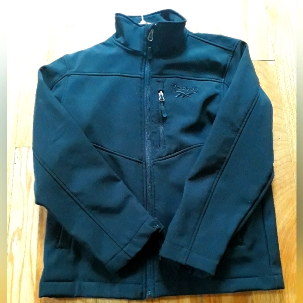 NWOT Reebok Grade School Boy's Lightweight Jacket Size Medium (10/12) Black